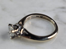 Load image into Gallery viewer, Womens Vintage Estate 14K White Gold Diamond Engagement Ring, 3.9g E7701
