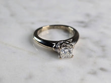 Load image into Gallery viewer, Womens Vintage Estate 14K White Gold Diamond Engagement Ring, 3.9g E7701