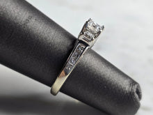 Load image into Gallery viewer, Womens Vintage Estate 14K White Gold Diamond Ring, 3.8g E7703