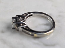 Load image into Gallery viewer, Womens Vintage Estate 14K White Gold Diamond Ring, 3.8g E7703