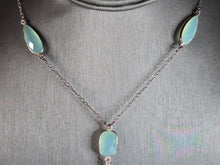 Load image into Gallery viewer, Womens Vintage Estate Sterling Silver Modernist Pendant Necklace 14.1g E7707