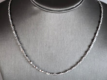 Load image into Gallery viewer, Womens Vintage Estate Sterling Silver Modernist CZ Necklace 11.7g E7709