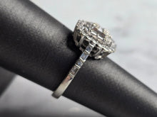 Load image into Gallery viewer, Womens Vintage Estate 14K White Gold Diamond Ring, 3.4g E7717
