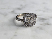 Load image into Gallery viewer, Womens Vintage Estate 14K White Gold Diamond Ring, 3.4g E7717