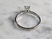 Load image into Gallery viewer, Womens Vintage Estate 10K White Gold Diamond Engagement Ring 2.5g E7718