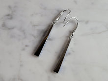 Load image into Gallery viewer, Womens Estate Sterling Silver Modernist Blue Opal Earrings 5.0g E771