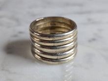 Load image into Gallery viewer, Womens Vintage Estate Sterling Silver Modernist Ring 9.8g E7720