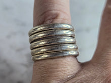 Load image into Gallery viewer, Womens Vintage Estate Sterling Silver Modernist Ring 9.8g E7720