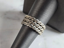 Load image into Gallery viewer, Womens Vintage Estate Sterling Silver Modernist Ring 6.2g E7728
