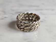 Load image into Gallery viewer, Womens Vintage Estate Sterling Silver Modernist Ring 6.2g E7728