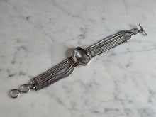Load image into Gallery viewer, Womens Vintage Estate Sterling Silver Modernist Bracelet 36.6g E7736