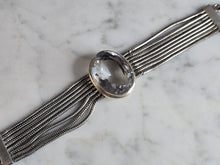 Load image into Gallery viewer, Womens Vintage Estate Sterling Silver Modernist Bracelet 36.6g E7736