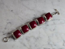 Load image into Gallery viewer, Womens Vintage Estate Sterling Silver Modernist Bracelet 75.8g E7737