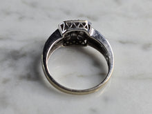 Load image into Gallery viewer, Womens Vintage Estate 14K White Gold Diamond Ring, 3.7g E7750