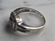 Load image into Gallery viewer, Womens Vintage Estate 14K White Gold Diamond Ring, 3.7g E7750