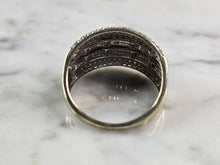 Load image into Gallery viewer, Womens Vintage Estate 10K Yellow Gold Modernist Diamond Ring 6.0g E7751