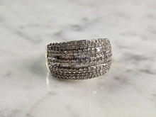 Load image into Gallery viewer, Womens Vintage Estate 10K Yellow Gold Modernist Diamond Ring 6.0g E7751