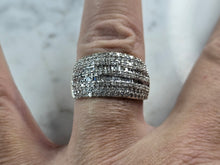 Load image into Gallery viewer, Womens Vintage Estate 10K Yellow Gold Modernist Diamond Ring 6.0g E7751