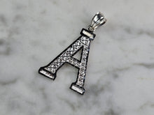 Load image into Gallery viewer, Womens Sterling Silver Initial Letter " A " Pendant 1.0g E7757