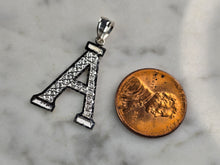 Load image into Gallery viewer, Womens Sterling Silver Initial Letter " A " Pendant 1.0g E7757