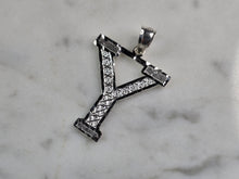 Load image into Gallery viewer, Womens Sterling Silver Initial Letter " Y " Pendant 1.0g E7758