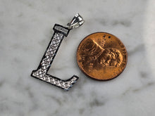 Load image into Gallery viewer, Womens Sterling Silver Initial Letter " L " Pendant 1.0g E7764