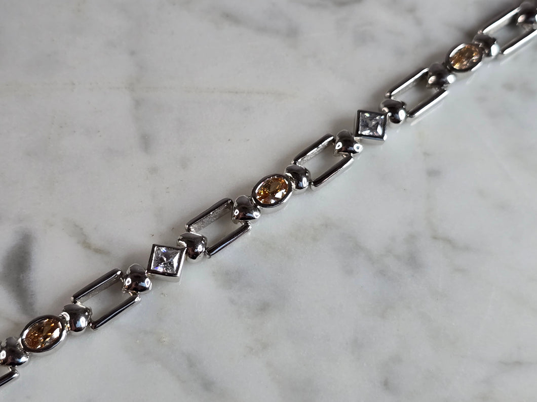 Womens Estate Sterling Silver Modernist Bracelet 17.2g E7767