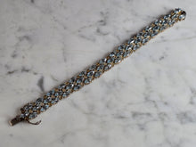 Load image into Gallery viewer, Womens Vintage Estate Sterling Silver Topaz Bracelet 38.9g E7768