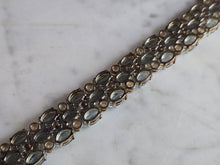 Load image into Gallery viewer, Womens Vintage Estate Sterling Silver Topaz Bracelet 38.9g E7768