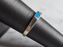 Load image into Gallery viewer, Womens Vintage Estate Sterling Silver Modernist Turquoise Ring 1.6g E7781