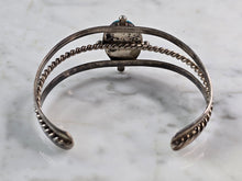 Load image into Gallery viewer, Womens Vintage Sterling Silver Southwestern Turquoise Cuff Bracelet 17.2g E7782