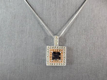 Load image into Gallery viewer, Womens Vintage Estate Sterling Silver Smoky Quartz Pendant Necklace 8.5g E7791