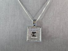 Load image into Gallery viewer, Womens Vintage Estate Sterling Silver Smoky Quartz Pendant Necklace 8.5g E7791
