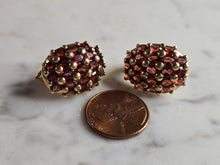 Load image into Gallery viewer, Womens Estate Sterling Silver Gold Tone Modernist Earrings 11.1g E7792