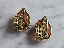 Load image into Gallery viewer, Womens Estate Sterling Silver Gold Tone Modernist Earrings 11.1g E7792