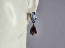 Load image into Gallery viewer, Womens Vintage Estate Sterling Silver Modernist Earrings 4.5g E7794