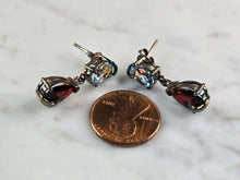 Load image into Gallery viewer, Womens Vintage Estate Sterling Silver Modernist Earrings 4.5g E7794