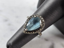 Load image into Gallery viewer, Womens Vintage Estate Sterling Silver Topaz Ring 8.5g #E7802