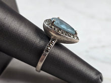 Load image into Gallery viewer, Womens Vintage Estate Sterling Silver Topaz Ring 8.5g #E7802