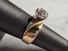 Load image into Gallery viewer, Womens Vintage Estate 14K Yellow Gold Diamond Ring 6.5g E7805