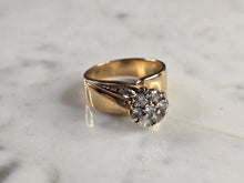 Load image into Gallery viewer, Womens Vintage Estate 14K Yellow Gold Diamond Ring 6.5g E7805