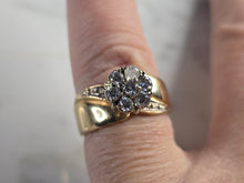 Load image into Gallery viewer, Womens Vintage Estate 14K Yellow Gold Diamond Ring 6.5g E7805