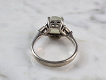 Load image into Gallery viewer, Womens Vintage Estate Sterling Silver Jadeite Ring 3.5g E7807