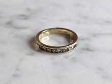 Load image into Gallery viewer, Womens Vintage Estate 14K Yellow Gold Diamond Ring 2.7g #E7808