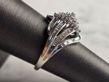 Load image into Gallery viewer, Womens Vintage Estate 10K White Gold Diamond Ring 3.5g, E7809