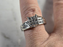 Load image into Gallery viewer, Womens Vintage Estate 14K White Gold Diamond Ring, 6.4g E7820