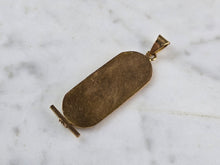 Load image into Gallery viewer, Vintage Estate 18K Yellow Gold Egyptian Hieroglyph Pendant 2.8g E7821