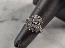 Load image into Gallery viewer, Womens Vintage Estate 14K White Gold Diamond Ring Set, 5.5g E7822