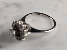 Load image into Gallery viewer, Womens Vintage Estate 14K White Gold Diamond Ring Set, 5.5g E7822