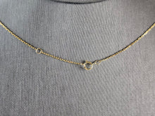 Load image into Gallery viewer, Womens Vintage Estate 14K Gold Multi Stone Pendant w/ Necklace 2.1g E7826
